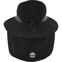 Chapeau de garde forestier 8934 Chill-Its avec prot&egrave;ge-nuque, petit/moyen, Noir Oxford Builders Supplies Inc