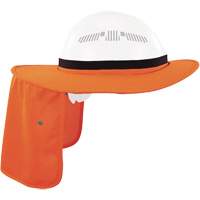 Visi&egrave;re universelle avec protection de la nuque pour casque de s&eacute;curit&eacute; Chill-Its 6661, Orange haute visibilit&eacute; Oxford Builders Supplies Inc