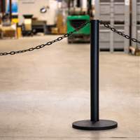 Industrial Stanchion Kit with Plastic Chain, 37" High, Red Oxford Builders Supplies Inc