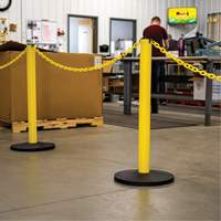 Industrial Stanchion Kit with Plastic Chain, 37" High, Red Oxford Builders Supplies Inc