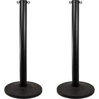 Industrial Stanchion, 37" High, Black Oxford Builders Supplies Inc