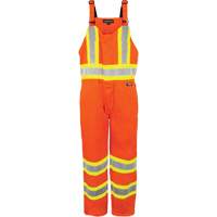 Salopette non doubl&eacute;e haute visibilit&eacute;, T-petit, Orange haute visibilit&eacute; Oxford Builders Supplies Inc