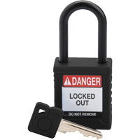Velocity Safety Lockout Padlock, Keyed Different, Nylon, 1-1/2" Width Oxford Builders Supplies Inc