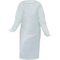Blouse CoverMe avec passe-pouces, Taille unique, Blanc, Poly&eacute;thyl&egrave;ne Oxford Builders Supplies Inc