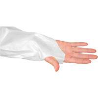 Blouse CoverMe avec passe-pouces, Taille unique, Blanc, Poly&eacute;thyl&egrave;ne Oxford Builders Supplies Inc