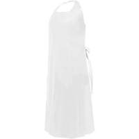 Tablier CoverMe avec encolure d&eacute;coup&eacute;e, Polyur&eacute;thane, 45" lo x 35" la, Blanc Oxford Builders Supplies Inc