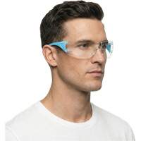 Lunettes de s&eacute;curit&eacute; bleu/blanc Adapt Lite, Lentille Transparent, Antibu&eacute;e/Anti-&eacute;gratignures, ANSI Z87+/R&eacute;pond ou surpasse la norme CSA Z94.3 Oxford Builders Supplies Inc
