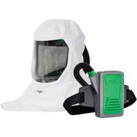 Respirateur T-Link avec casquette, tube de respiration, montage &agrave; la ceinture & APR motoris&eacute; PX5, Cagoule ample & visi&egrave;re, Pile Lithium-ion Oxford Builders Supplies Inc