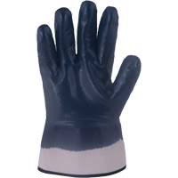 Horizon&reg; Navy Gloves with Pasted Cuffs, Medium, Nitrile Coating, Jersey/Cotton Shell Oxford Builders Supplies Inc