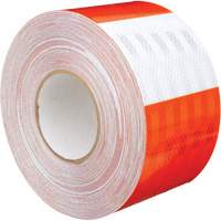 Pellicule souple pour chantiers routiers &agrave; haute intensit&eacute; 382VHIP, 5" la x 150' lo, Orange et blanc Oxford Builders Supplies Inc