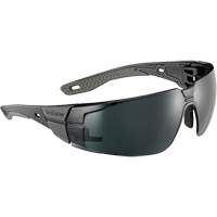 Lunettes de s&eacute;curit&eacute; RUSH+ 2.0 avec monture noire et grise, M/G, Lentille Gris/5,0, Antibu&eacute;e/Anti-&eacute;gratignures, ANSI Z87+ Oxford Builders Supplies Inc