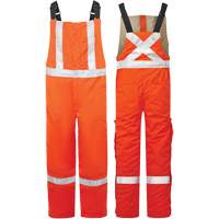 Avenger 9 oz High-Visibility Insulated Bib Pants, Style 525, Men's, X-Small, Orange Oxford Builders Supplies Inc