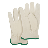 Close-Fit Driver's Gloves, Medium, Grain Cowhide Palm Oxford Builders Supplies Inc