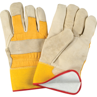 Gant pour ajusteur doubl&eacute;s pour l'hiver r&eacute;sistant &agrave; l'abrasion, Grand, Paume en Cuir fleur de vache, Doublure en Molleton de mousse Oxford Builders Supplies Inc