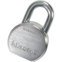 ProSeries&reg; Padlock, Silver, Keyed Different, Hardened Steel, 2-1/2" Width Oxford Builders Supplies Inc