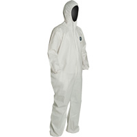 ProShield&reg; 60 Coveralls, Small, White, Microporous Oxford Builders Supplies Inc