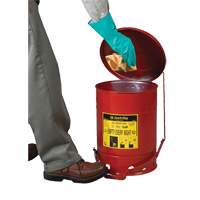 Contenants pour d&eacute;chets huileux, Homologu&eacute; FM/List&eacute; UL, 21 gal. US, Rouge Oxford Builders Supplies Inc