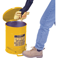 Contenants pour d&eacute;chets huileux, Homologu&eacute; FM/List&eacute; UL, 14 gal. US, Jaune Oxford Builders Supplies Inc