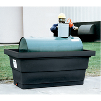 Poly-Tank&reg; Containment Unit 275 With Drain, 82.3" L x 45" W x 35.3" H, 275 US gal. Capacity Oxford Builders Supplies Inc
