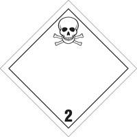 Toxic Gas TDG Placard, Plastic Oxford Builders Supplies Inc