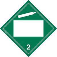 Non-Toxic Gas TDG Placard, Plastic Oxford Builders Supplies Inc
