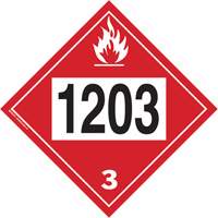 1203 Gasohol & Gasoline Flammable Liquid TDG Placard, Plastic Oxford Builders Supplies Inc