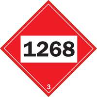 1268 Petroleum Distillates TDG Placard, Plastic Oxford Builders Supplies Inc