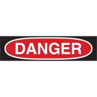 "Danger" Sign, 7" x 10", Polystyrene, English Oxford Builders Supplies Inc