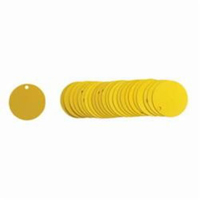 Blank Round Valve Tags, Aluminum, 2" dia Oxford Builders Supplies Inc