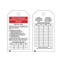 Inspection Record Tags, Polyester, 3" W x 5-3/4" H, English Oxford Builders Supplies Inc