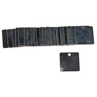 &eacute;tiquettes carr&eacute;es vierges pour vannes, Acier, 1-1/2" la x 1-1/2" h Oxford Builders Supplies Inc