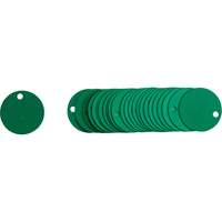 &eacute;tiquettes rondes vierges pour vannes, Aluminium, 2" dia. Oxford Builders Supplies Inc