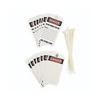 Self-Laminating Accident Prevention Tags, Polyester, 3" W x 5-3/4" H, English Oxford Builders Supplies Inc