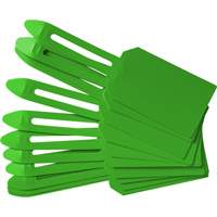 Blank Plastic Lock-On Tags, Plastic, 3-1/4" W x 5-4/5" H, Blank Oxford Builders Supplies Inc
