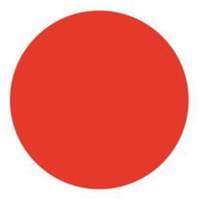 Round Write-On Labels, Circle, 1.5" L x 1.5" W, Red Oxford Builders Supplies Inc