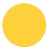 Round Write-On Labels, Circle, 1.5" L x 1.5" W, Yellow Oxford Builders Supplies Inc