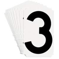 &eacute;tiquettes de lettres et chiffres gothiques individuels Quick-Align, 3, 4" h, Noir Oxford Builders Supplies Inc