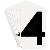 &eacute;tiquettes de lettres et chiffres gothiques individuels Quick-Align, 4, 4" h, Noir Oxford Builders Supplies Inc