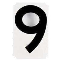 &eacute;tiquettes de lettres et chiffres gothiques individuels Quick-Align, 9, 4" h, Noir Oxford Builders Supplies Inc