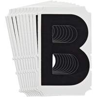 &eacute;tiquettes de lettres et chiffres gothiques individuels Quick-Align, B, 4" h, Noir Oxford Builders Supplies Inc