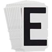 &eacute;tiquettes de lettres et chiffres gothiques individuels Quick-Align, E, 4" h, Noir Oxford Builders Supplies Inc