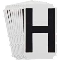 &eacute;tiquettes de lettres et chiffres gothiques individuels Quick-Align, H, 4" h, Noir Oxford Builders Supplies Inc