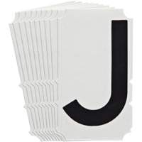 &eacute;tiquettes de lettres et chiffres gothiques individuels Quick-Align, J, 4" h, Noir Oxford Builders Supplies Inc