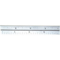 Junior Combination Squares, 4" L, 8/100" Graduations, Steel, Satin Oxford Builders Supplies Inc