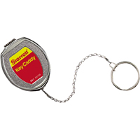 Key Caddy, Stainless Steel, 21" Cable, Belt Clip Attachment Oxford Builders Supplies Inc