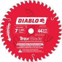 Lame de scie &agrave; d&eacute;couper Trex Blade, 7-1/4", 44 dents, Pour Plastique/Plastique Oxford Builders Supplies Inc
