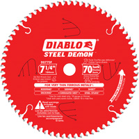 Lame de scie &agrave; d&eacute;couper Steel Demon, 7-1/4", 70 dents, Pour M&eacute;tal Oxford Builders Supplies Inc