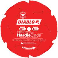 Lame de scie &agrave; d&eacute;couper HardieBlade, 10", 6 dents, Pour B&eacute;ton de fibre Oxford Builders Supplies Inc