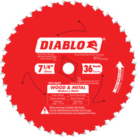 Lame de scie Cermet II Steel Demon, 7-1/4", 36 dents, Pour M&eacute;tal Oxford Builders Supplies Inc
