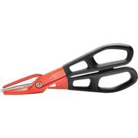 13" Serrated Aluminum Tinner Snip with Dipped Handle, 3" Cut Length, Straight Cut Oxford Builders Supplies Inc